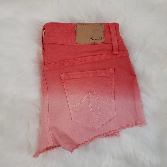 Level 99 Ombre Distressed Low Rise Shorts NWT - Picture 2 of 5